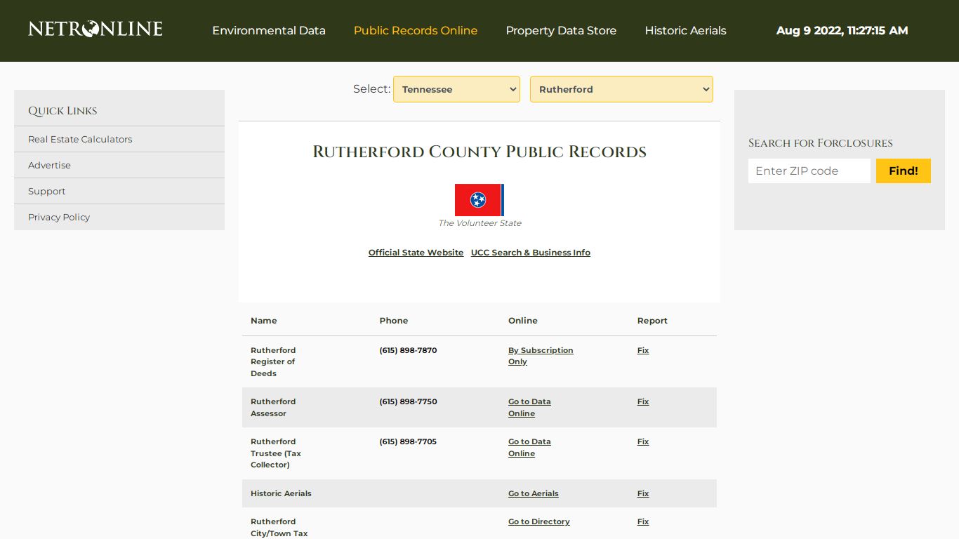 NETR Online • Rutherford • Rutherford Public Records ...